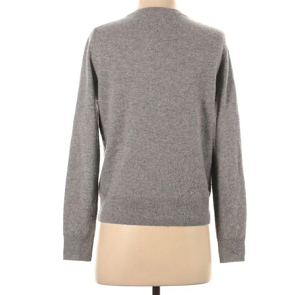 Quince 100% Cashmere Mongolian Cardigan Grey Button Front Sweater Size Small - Picture 6 of 11